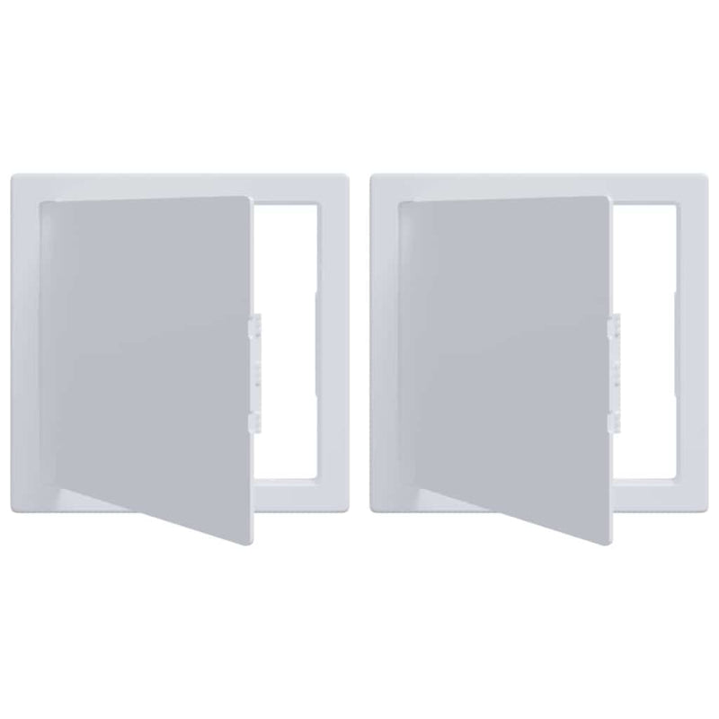 Afbeelding laden in galerijviewer, Vidaxl toegangs-panelen 2 st wit 15 x 15 cm abs kunststof
