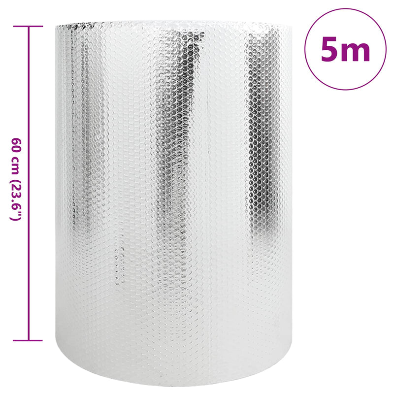 Afbeelding laden in galerijviewer, Vidaxl radiatorfolie zilver 5 x 0,6 m polyetheen
