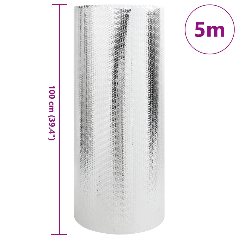 Afbeelding laden in galerijviewer, Vidaxl radiatorfolie zilver 5 x 1 m polyetheen
