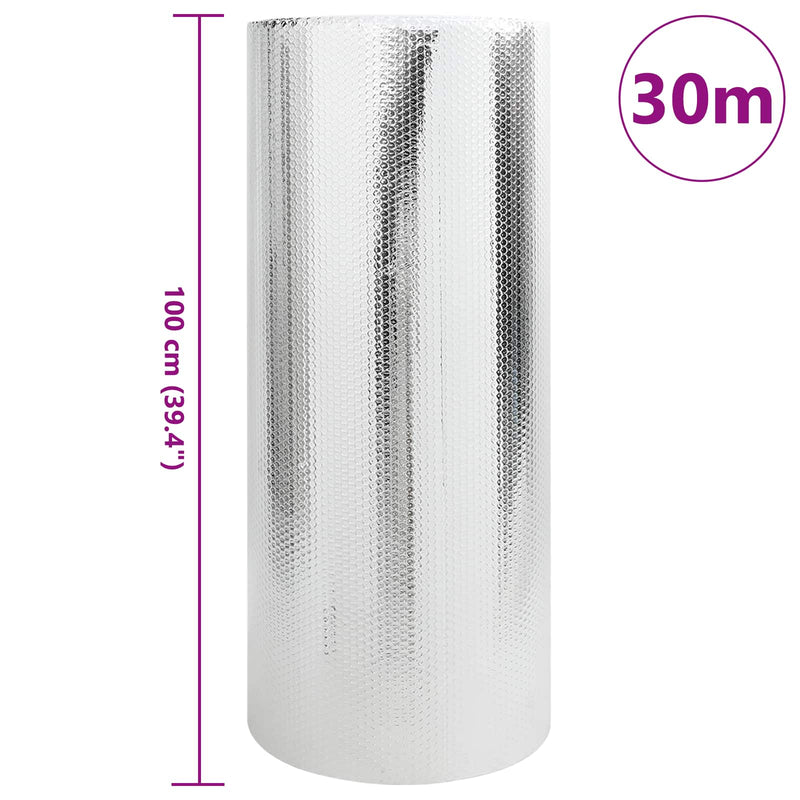Afbeelding laden in galerijviewer, Vidaxl radiatorfolie zilver 30 x 1 m polyetheen

