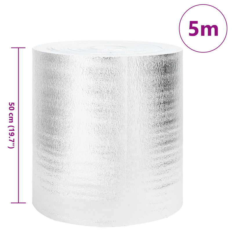 Afbeelding laden in galerijviewer, Vidaxl radiatorfolie zilver 5 x 0,5 m polyetheen
