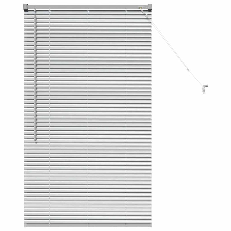 Afbeelding laden in galerijviewer, Vidaxl venetiaanse jaloezieën zilver 130 x 75 cm aluminium
