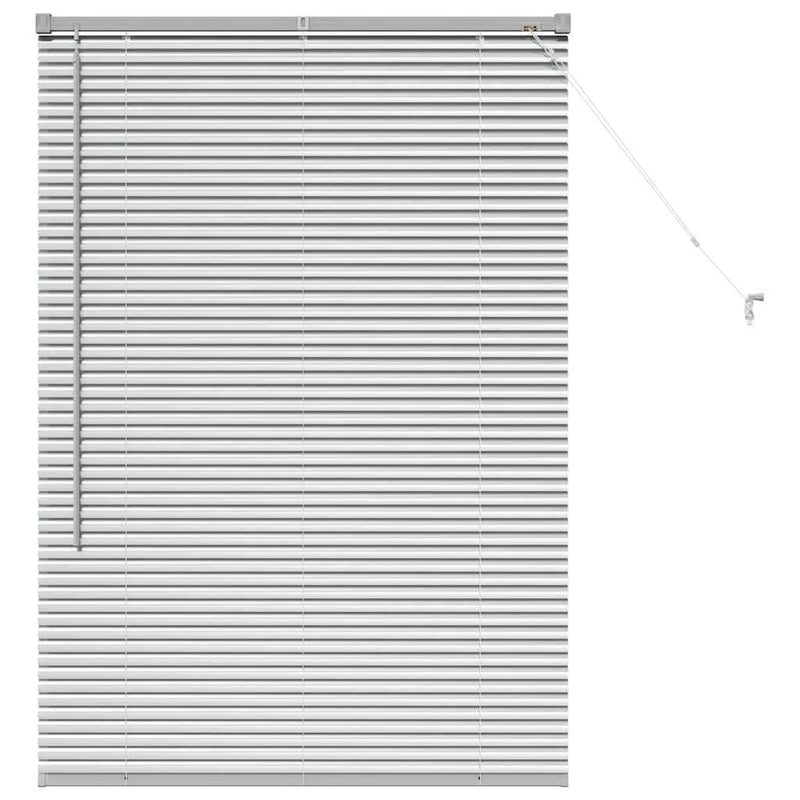 Afbeelding laden in galerijviewer, Vidaxl venetiaanse jaloezieën zilver 130 x 90 cm aluminium
