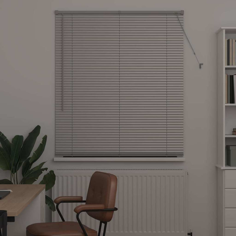 Afbeelding laden in galerijviewer, Vidaxl venetiaanse jaloezieën zilver 175 x 115 cm aluminium
