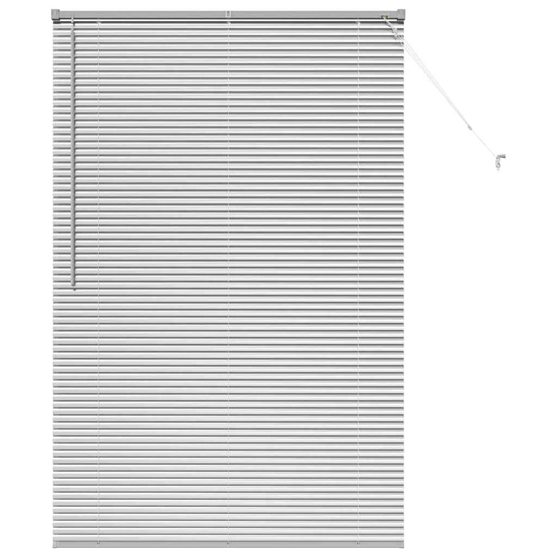 Afbeelding laden in galerijviewer, Vidaxl venetiaanse jaloezieën zilver 175 x 115 cm aluminium
