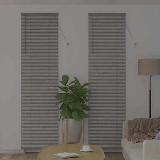 Vidaxl venetiaanse jaloezie zilver 220 x 60 cm 25 mm aluminium