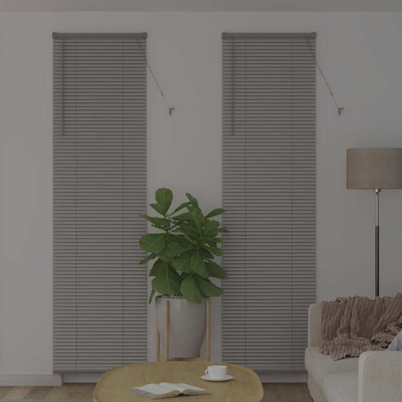 Afbeelding laden in galerijviewer, Vidaxl venetiaanse jaloezie zilver 220 x 60 cm 25 mm aluminium
