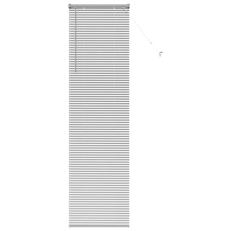 Afbeelding laden in galerijviewer, Vidaxl venetiaanse jaloezie zilver 220 x 60 cm 25 mm aluminium
