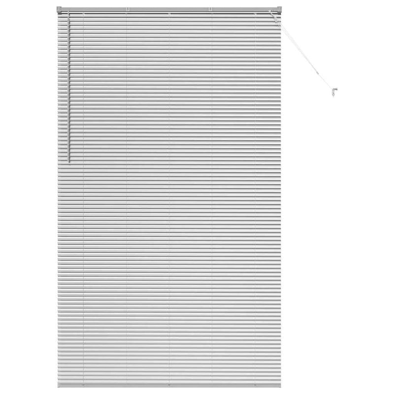 Afbeelding laden in galerijviewer, Vidaxl venetiaanse jaloezieën zilver 220 x 125 cm aluminium
