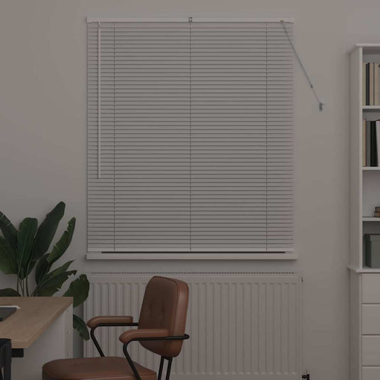 Vidaxl venetiaanse jaloezie wit 130 x 110 cm 25 mm aluminium