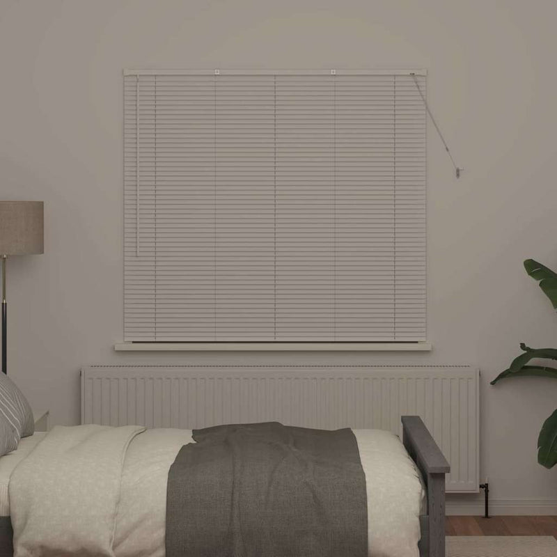Afbeelding laden in galerijviewer, Vidaxl venetiaanse jaloezie wit 130 x 145 cm 25 mm aluminium
