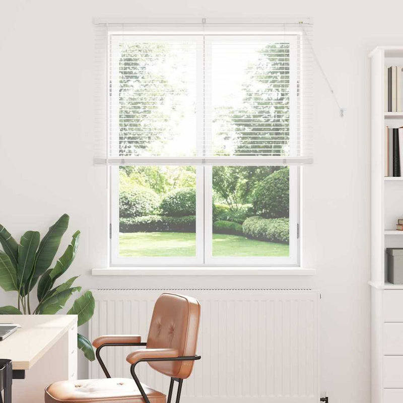 Afbeelding laden in galerijviewer, Vidaxl venetiaanse jaloezie wit 175 x 115 cm 25 mm aluminium
