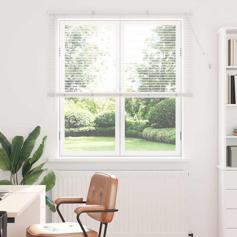 Afbeelding laden in galerijviewer, Vidaxl venetiaanse jaloezie wit 175 x 130 cm 25 mm aluminium
