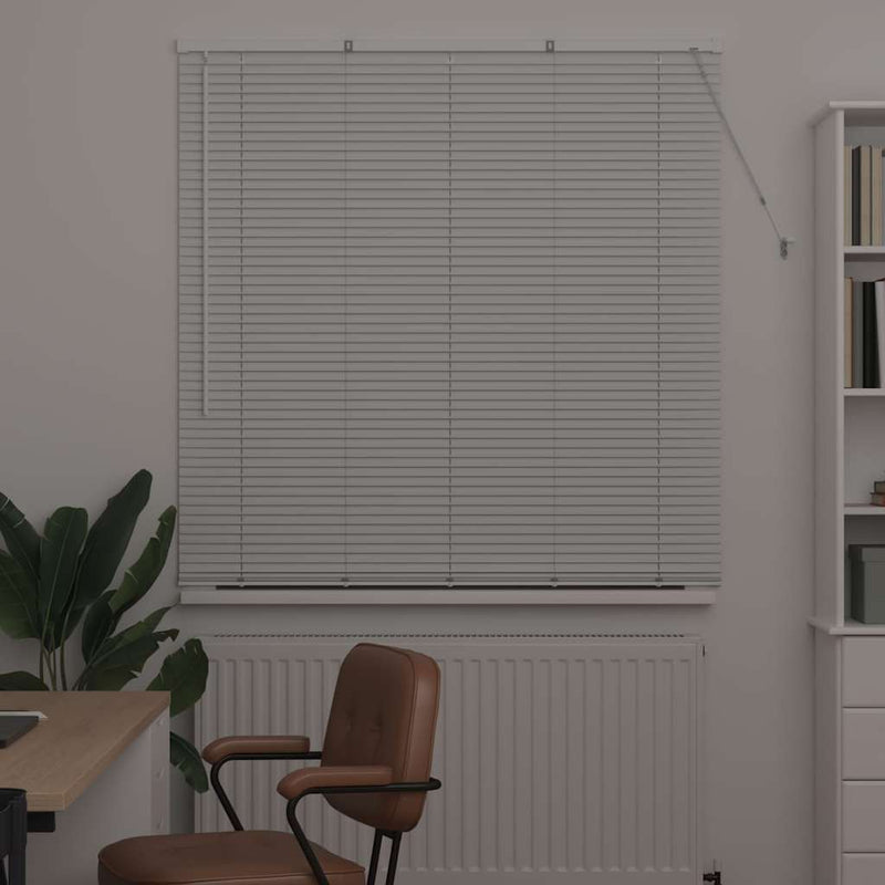 Afbeelding laden in galerijviewer, Vidaxl venetiaanse jaloezie wit 175 x 130 cm 25 mm aluminium
