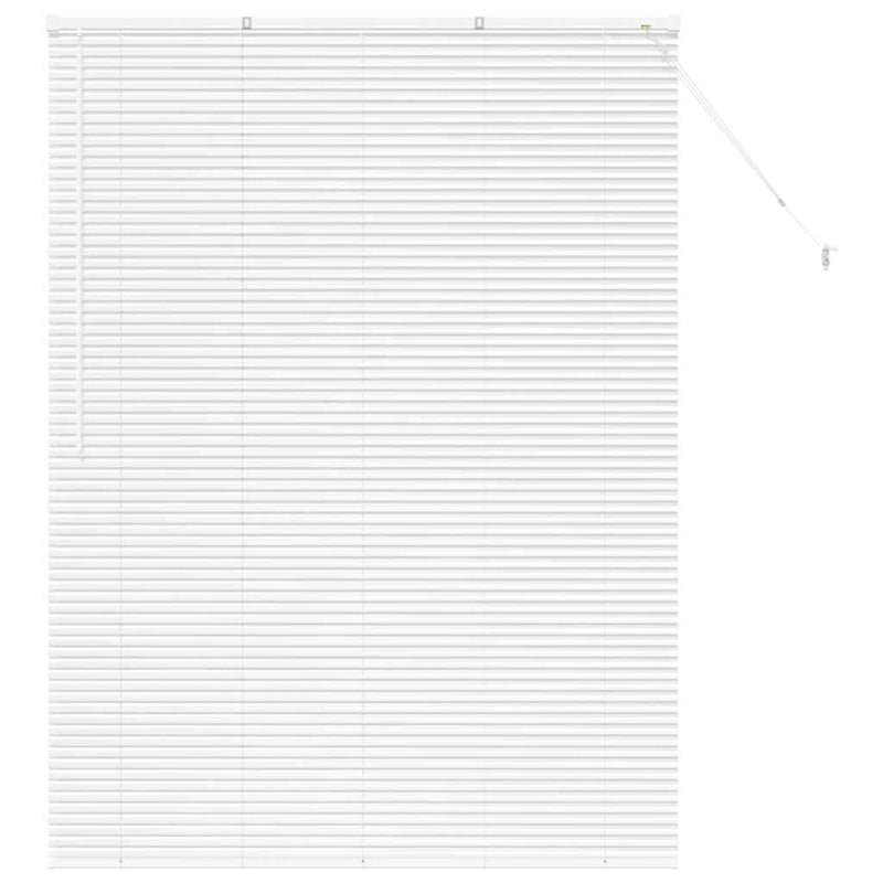 Afbeelding laden in galerijviewer, Vidaxl venetiaanse jaloezie wit 175 x 135 cm 25 mm aluminium
