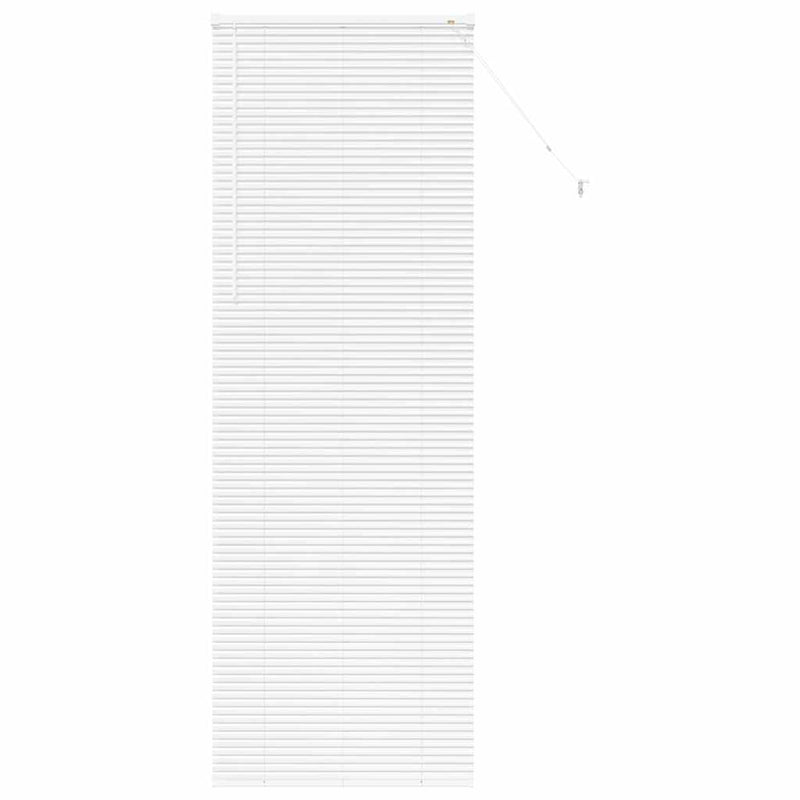 Afbeelding laden in galerijviewer, Vidaxl venetiaanse jaloezie wit 220 x 80 cm 25 mm aluminium
