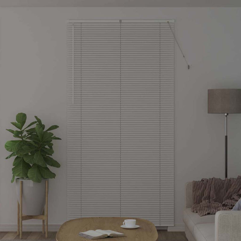 Afbeelding laden in galerijviewer, Vidaxl venetiaanse jaloezieën wit 220 x 115 cm aluminium
