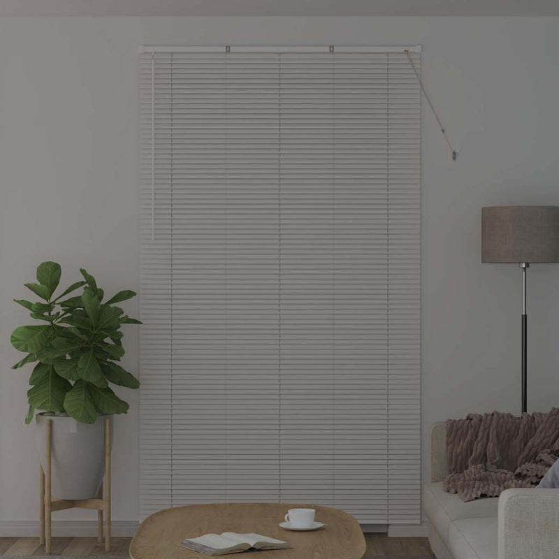 Afbeelding laden in galerijviewer, Vidaxl venetiaanse jaloezie wit 220 x 125 cm 25 mm aluminium

