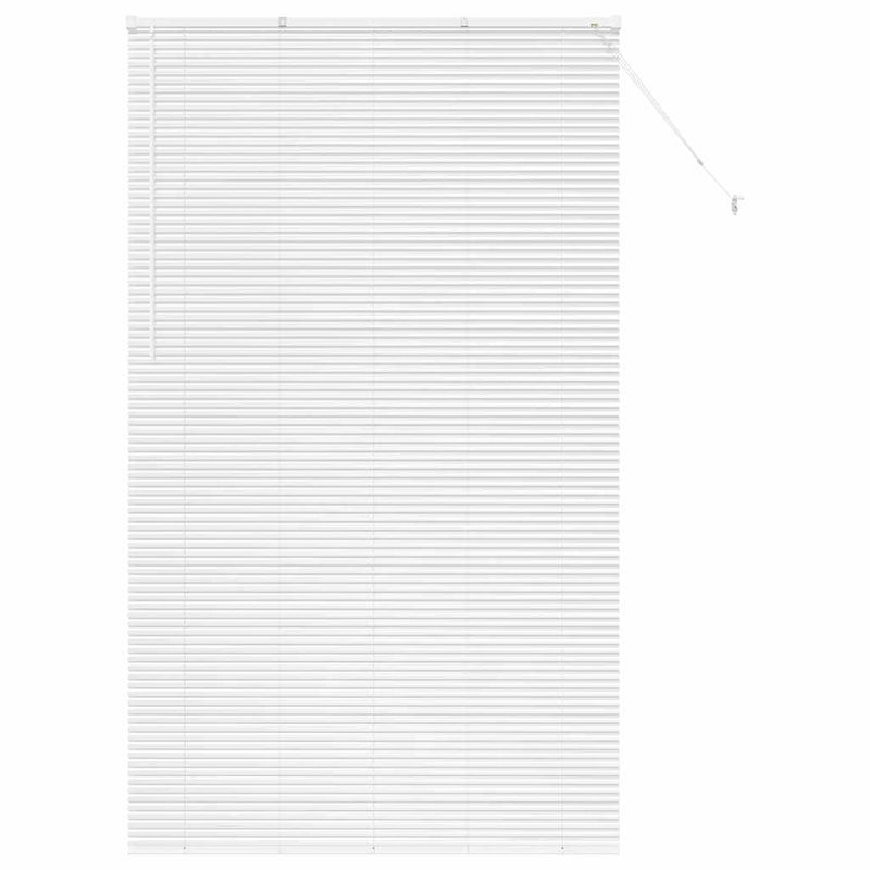 Afbeelding laden in galerijviewer, Vidaxl venetiaanse jaloezie wit 220 x 130 cm 25 mm aluminium
