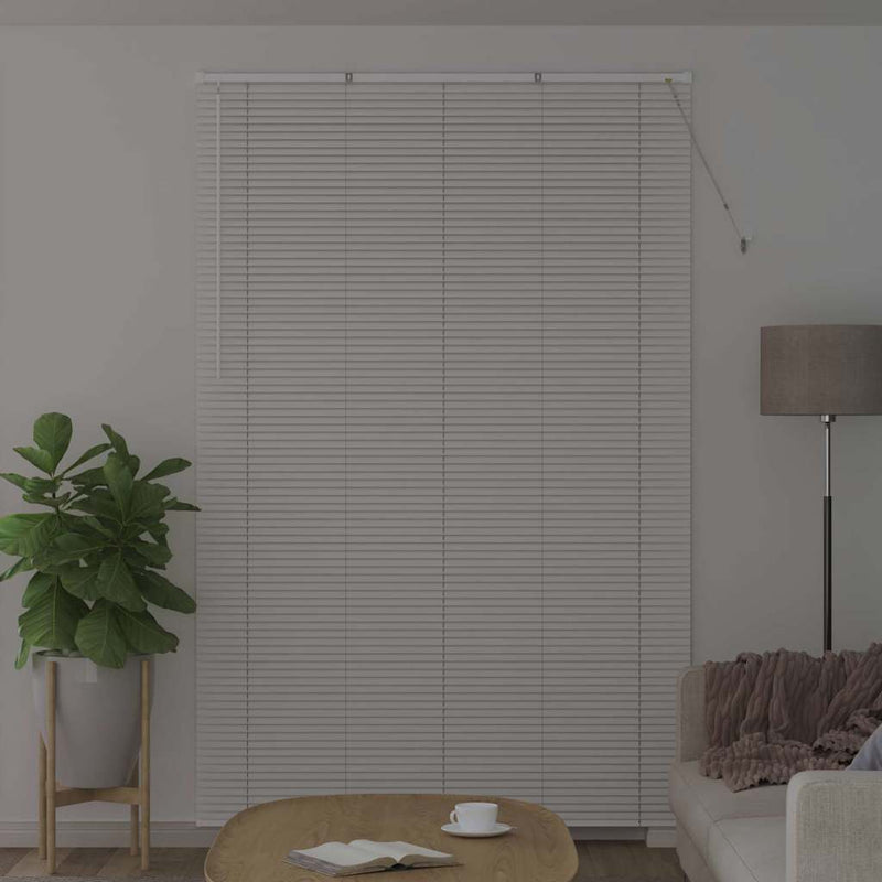 Afbeelding laden in galerijviewer, Vidaxl venetiaanse jaloezie wit 220x150cm 25 mm aluminium
