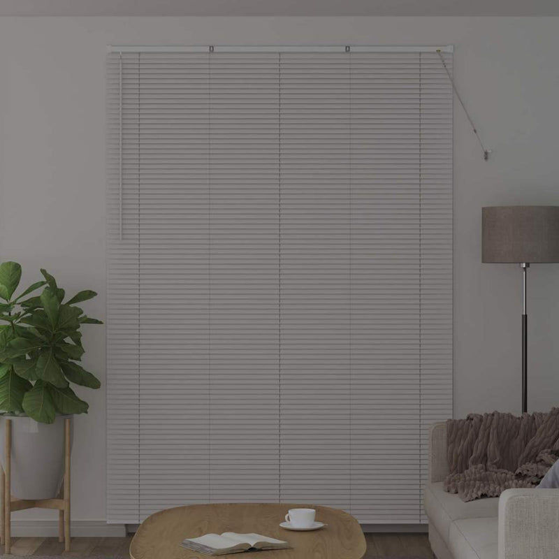 Afbeelding laden in galerijviewer, Vidaxl venetiaanse jaloezie wit 220 x 155 cm 25 mm aluminium
