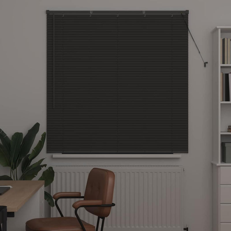 Afbeelding laden in galerijviewer, Vidaxl venetiaanse jaloezieën donkergrijs 130 x 135 cm aluminium
