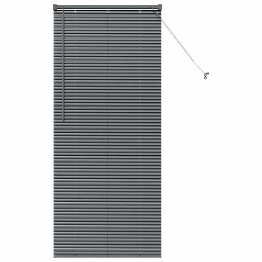 Vidaxl venetiaanse jaloezieën donkergrijs 175 x 75 cm aluminium