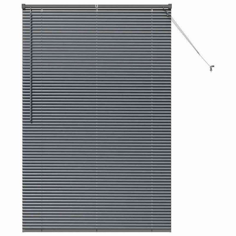 Afbeelding laden in galerijviewer, Vidaxl venetiaanse jaloezieën donkergrijs 175 x 115 cm aluminium
