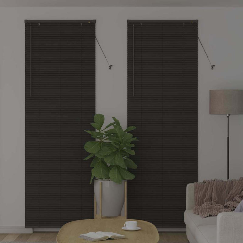 Afbeelding laden in galerijviewer, Vidaxl venetiaanse jaloezieën donkergrijs 220 x 70 cm aluminium
