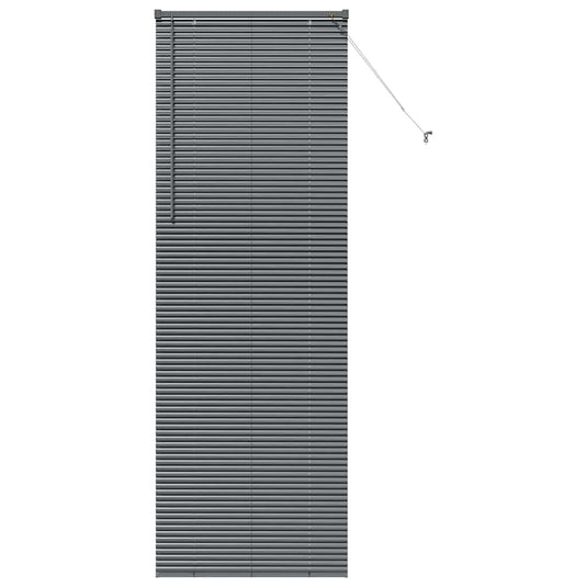 Vidaxl venetiaanse jaloezieën donkergrijs 220 x 70 cm aluminium