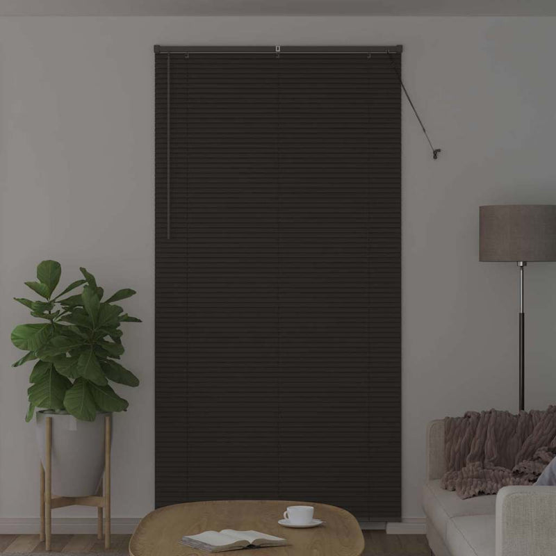Afbeelding laden in galerijviewer, Vidaxl venetiaanse jaloezieën donkergrijs 220 x 110 cm aluminium
