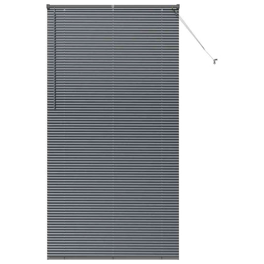 Vidaxl venetiaanse jaloezieën donkergrijs 220 x 110 cm aluminium
