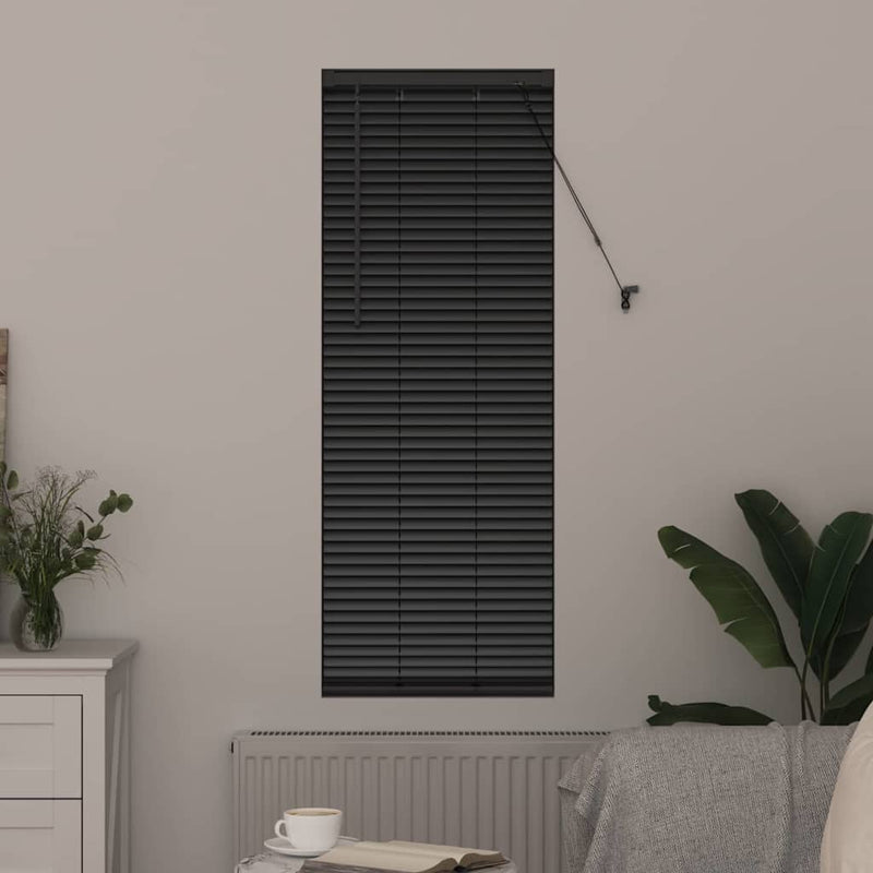 Afbeelding laden in galerijviewer, Vidaxl venetiaanse jaloezieën zwart 130 x 50 cm aluminium
