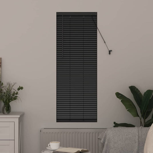 Vidaxl venetiaanse jaloezieën zwart 130 x 50 cm aluminium