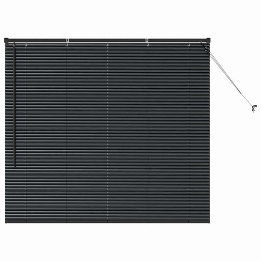Vidaxl venetiaanse jaloezieën zwart 130 x 140 cm aluminium