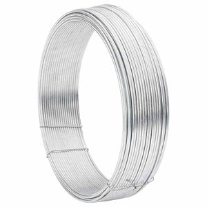 Vidaxl hek binddraad zilver 80 m warm verzinkte draad
