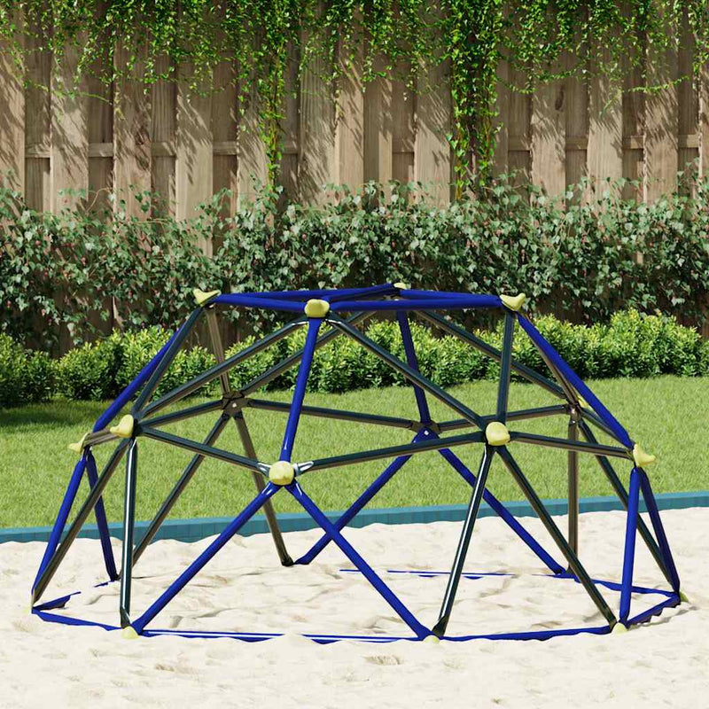Afbeelding laden in galerijviewer, Vidaxl klimdome voor kinderen blauw 6ft zonder slide staal
