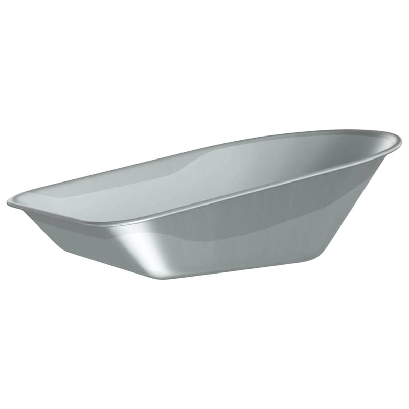 Afbeelding laden in galerijviewer, Vidaxl vervanging voor kruiwagenlade zilver 90 x 63 x 28 cm staal
