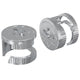 Vidaxl cam lock moeren 2 pcs zilver 15 x 11,5 mm staal