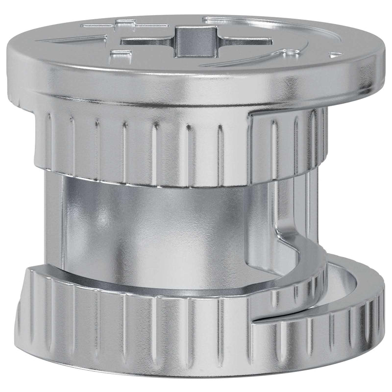 Afbeelding laden in galerijviewer, Vidaxl cam lock moeren 4000 pcs zilver staal

