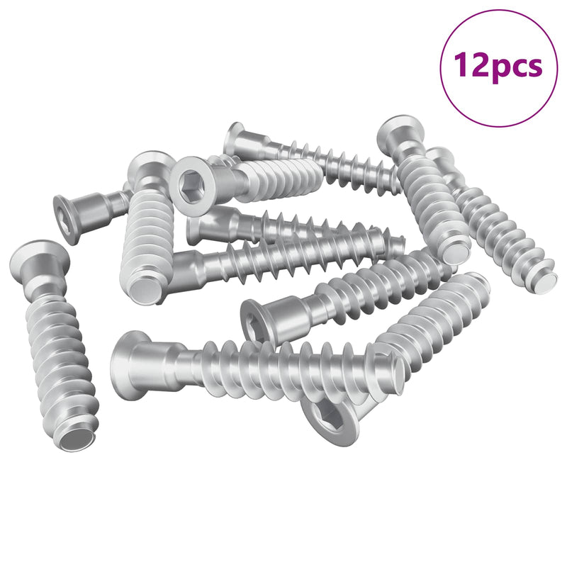 Afbeelding laden in galerijviewer, Vidaxl hoofdkapbout 12 pcs zilver m7 x 40 mm staal
