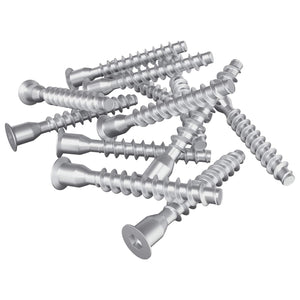 Vidaxl confirmatschroeven 2500 st zilver metaal