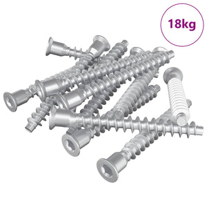 Vidaxl confirmatschroeven 2100 st zilver metaal