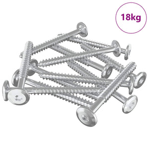 Vidaxl houten schroeven 1350 st zilver staal