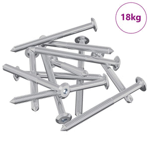 Vidaxl meubelschroeven 1400 st zilver staal