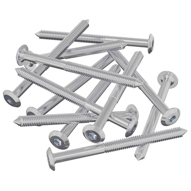 Vidaxl meubelschroeven 12 pcs zilver m6 x 85 mm staal