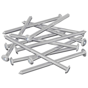 Vidaxl meubelschroeven 12 st zilver m6 x 100 mm staal