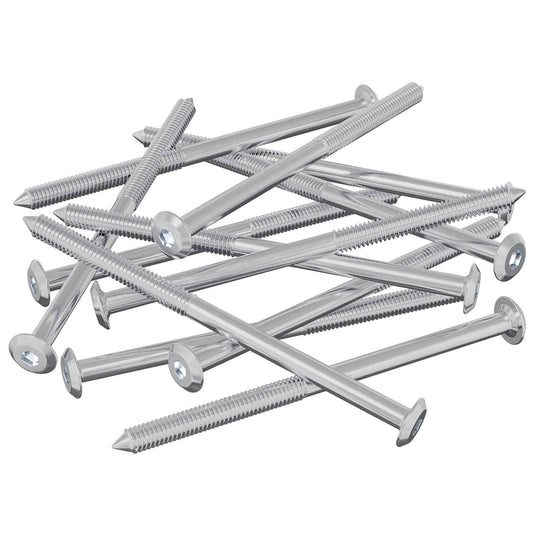 Vidaxl meubelschroeven 1000 pcs zilver staal