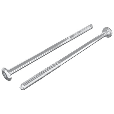 Vidaxl meubelschroeven 2 pcs zilver m6 x 120 mm staal