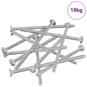 Vidaxl meubelschroeven 800 st zilver staal